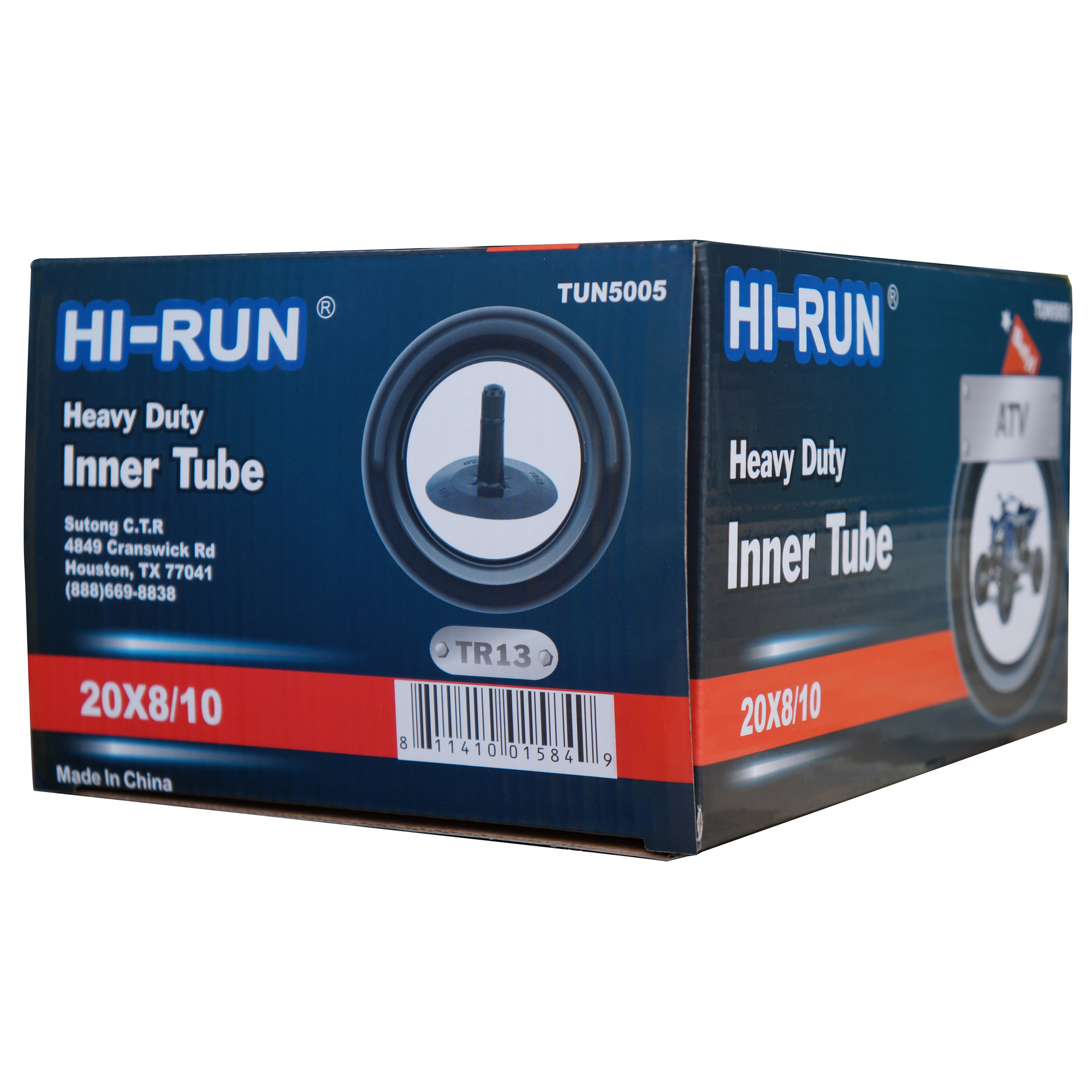 HI-RUN, Tube 20X8-10 (TR13) ATV/UTV, Fits Rim Size 10 in, Included (qty.) 1 Model# TUN5005